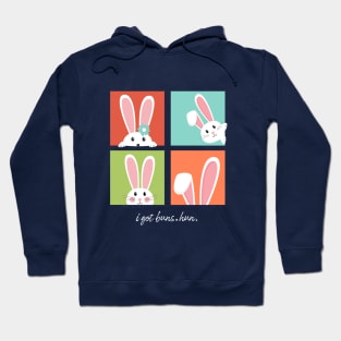 I Got Buns Hun Bunny Dark - Funny Bunny - Funny Easter Gift For Women - Cute Bunny - Funny Easter Bunny Hoodie